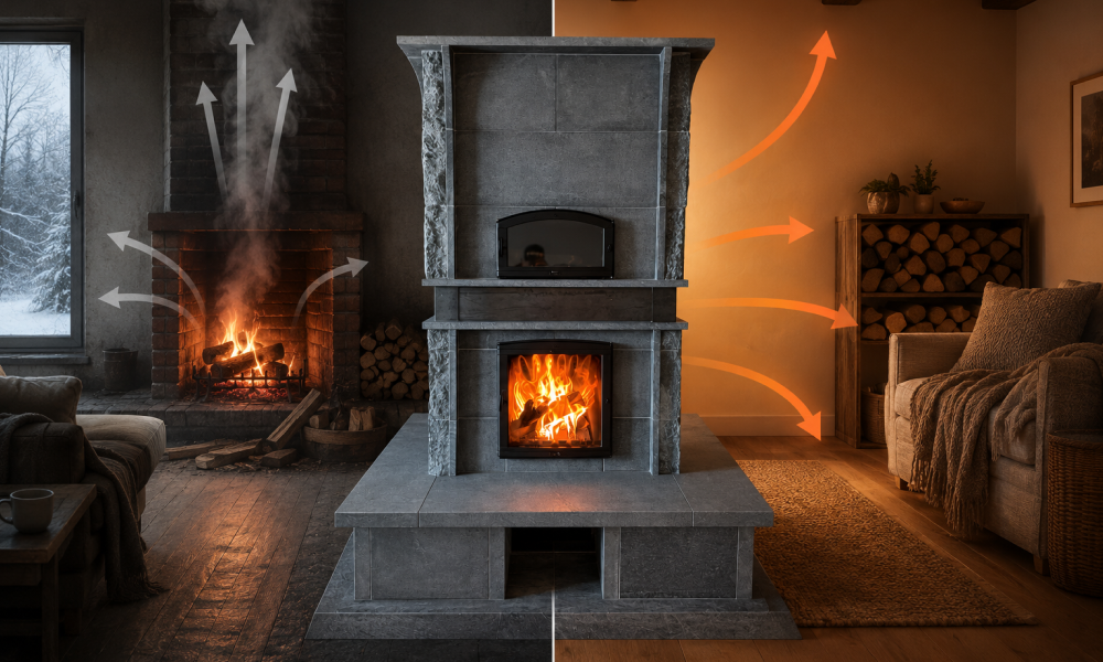 How Much Money Can You Save by Switching from a Fireplace to a Masonry Heater?