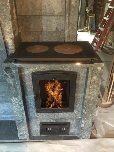 <h5>Custom Soapstone cooktop chisel</h5>